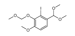 Benzene, 1-(dimethoxymethyl)-2-iodo-4-methoxy-3-(methoxymethoxy)-结构式