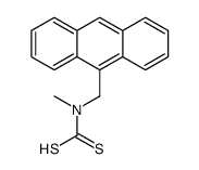 anthracen-9-ylmethyl(methyl)carbamodithioic acid结构式