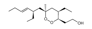 2-[4-ethyl-6-(2-ethyl-hex-3-enyl)-6-methyl-[1,2]dioxan-3-yl]-ethanol Structure