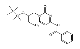 (+/-)-N-[1-(3-amino-2-{[tert-butyl(dimethyl)silyl]oxy}propyl)-2-oxo-1,2-dihydropyrimidin-4-yl]benzamide Structure