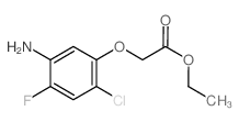 Ethyl 2-(5-amino-2-chloro-4-fluorophenoxy)acetate结构式