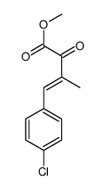 methyl 4-(4-chlorophenyl)-3-methyl-2-oxobut-3-enoate结构式