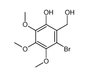 3-bromo-2-(hydroxymethyl)-4,5,6-trimethoxyphenol结构式