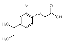 2-[2-Bromo-4-(sec-butyl)phenoxy]acetic acid结构式