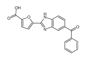 5-(6-benzoyl-1H-benzimidazol-2-yl)furan-2-carboxylic acid Structure