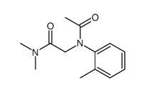 2-(N-acetyl-2-methylanilino)-N,N-dimethylacetamide结构式