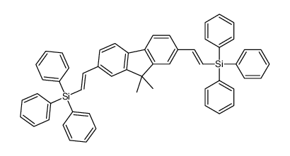 2-[9,9-dimethyl-7-(2-triphenylsilylethenyl)fluoren-2-yl]ethenyl-triphenylsilane Structure