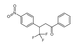 4,4,4-trifluoro-3-(4-nitrophenyl)-1-phenylbutan-1-one Structure