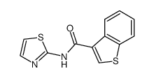 benzo[b]thiophene-3-carboxylic acid thiazol-2-ylamide结构式
