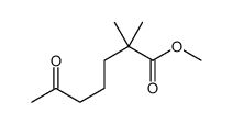 2,2-Dimethyl-6-oxoheptanoic acid methyl ester Structure