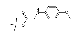 2-(4-methoxyphenylamino)acetic acid tert-butyl ester结构式