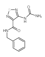 N-benzyl-4-(carbamoylamino)-1,2,5-thiadiazole-3-carboxamide结构式