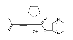α-(3-Methyl-3-buten-1-ynyl)-α-hydroxycyclopentaneacetic acid 3-quinuclidinyl ester结构式