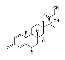 17α,21-Dihydroxy-6α-methyl-pregn-1,4,9(11)-triene-3,20-dione picture