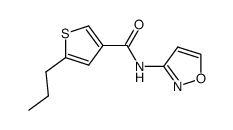 5-propyl-thiophene-3-carboxylic acid isoxazol-3-ylamide结构式