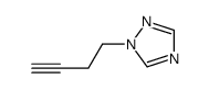 1-but-3-yn-1-yl-1H-1,2,4-triazole结构式