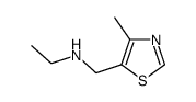 Ethyl-(4-methyl-thiazol-5-ylmethyl)-amine结构式