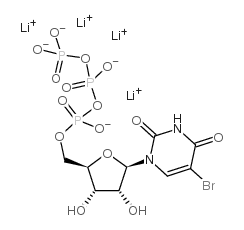 5-BROMOURIDINE-5'-TRIPHOSPHATE LITHIUM SALT结构式