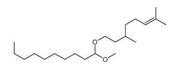 1-[(3,7-dimethyl-6-octenyl)oxy]-1-methoxydecane structure