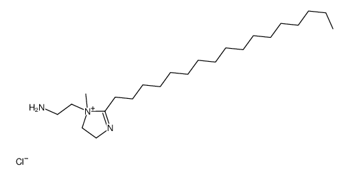 1-(2-aminoethyl)-2-heptadecyl-4,5-dihydro-1-methyl-1H-imidazolium chloride结构式
