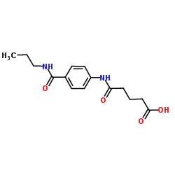 5-Oxo-5-{[4-(propylcarbamoyl)phenyl]amino}pentanoic acid结构式