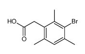 2,4,6-TriMethyl-3-bromophenylacetic acid结构式