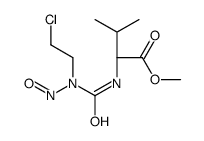methyl (2S)-2-[[2-chloroethyl(nitroso)carbamoyl]amino]-3-methylbutanoate Structure