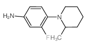 3-Fluoro-4-(2-methyl-1-piperidinyl)aniline结构式