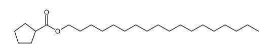 Cyclopentanecarboxylic acid, octadecyl ester结构式