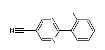 2-(2-fluorophenyl)pyrimidine-5-carbonitrile Structure