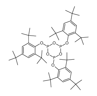 2,4,6-tris(2,4,6-tri-t-butylphenoxy)-1,3,5,2,4,6-trioxatriphosphorinane结构式
