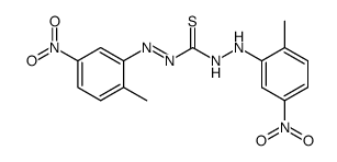 Bis(2-methyl-5-nitrophenyl)thiocarbazone结构式
