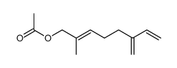 (E)-1-acetoxy-2-methyl-6-methylene-2,7-octadiene Structure