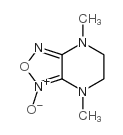 4,7-dimethyl-3-oxido-5,6-dihydro-[1,2,5]oxadiazolo[3,4-b]pyrazin-3-ium结构式
