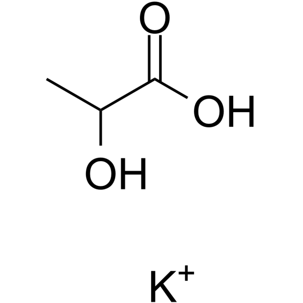 Potassium DL-lactate structure