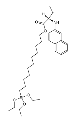 (S)-(-)-11-(triethoxysilyl)-1-undecanyl N-(2-naphthyl)valinate Structure