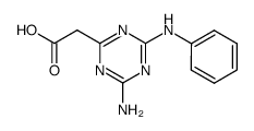(amino-anilino-[1,3,5]triazin-2-yl)-acetic acid Structure