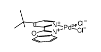 (2-(4-tert-butyl pyridin-2-yl)-benzooxazole)PdCl2 Structure