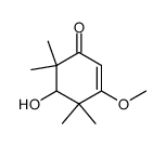 4-Hydroxy-2-methoxy-6-oxo-3,3,5,5-tetramethylcyclohexen-(1) Structure
