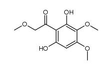 1-(2,6-dihydroxy-3,4-dimethoxy-phenyl)-2-methoxy-ethanone Structure