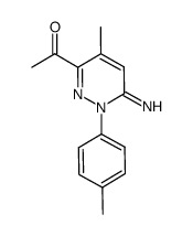 1-(6-imino-4-methyl-1-(4-methylphenyl)-1,6-dihydropyridazin-3-yl)ethanone Structure