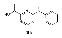 1-(amino-anilino-[1,3,5]triazin-2-yl)-ethanol Structure