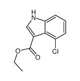 Ethyl 4-chloro-1H-indole-3-carboxylate结构式