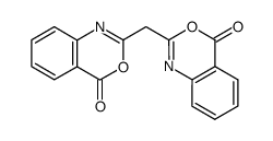 2,2'-methanediyl-bis-benz[d][1,3]oxazin-4-one结构式