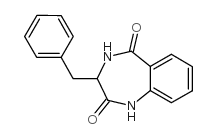 3-苯基甲基-3,4-二氢-1,4-苯并二氮杂革-2,5-二酮结构式