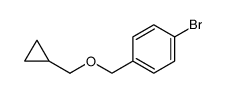 1-Bromo-4-[(cyclopropylmethoxy)methyl]benzene结构式