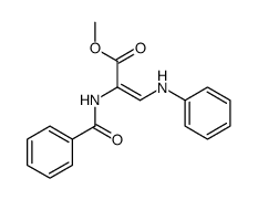 methyl 3-anilino-2-benzamidoprop-2-enoate Structure