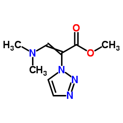 Methyl 3-(dimethylamino)-2-(1H-1,2,3-triazol-1-yl)acrylate Structure