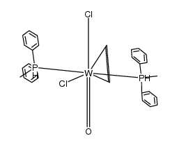 W(O)Cl2(PMePh2)2(ethylene)结构式