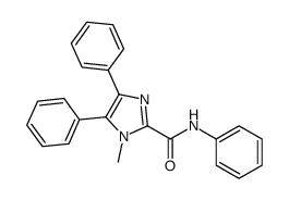 1-methyl-N,4,5-triphenylimidazole-2-carboxamide结构式